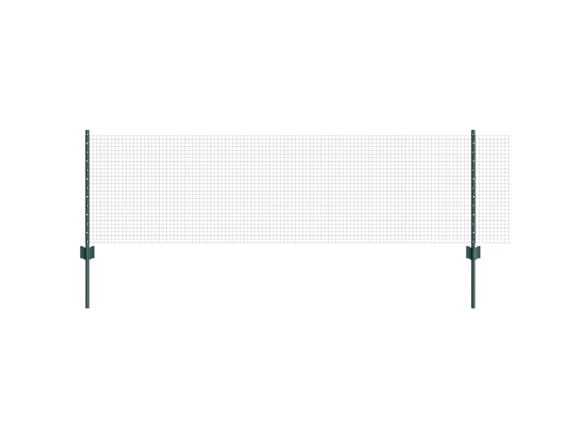 Conjunto 1 Cerca Externa Vidaxl Verde Aço (50 X 0,6 M)