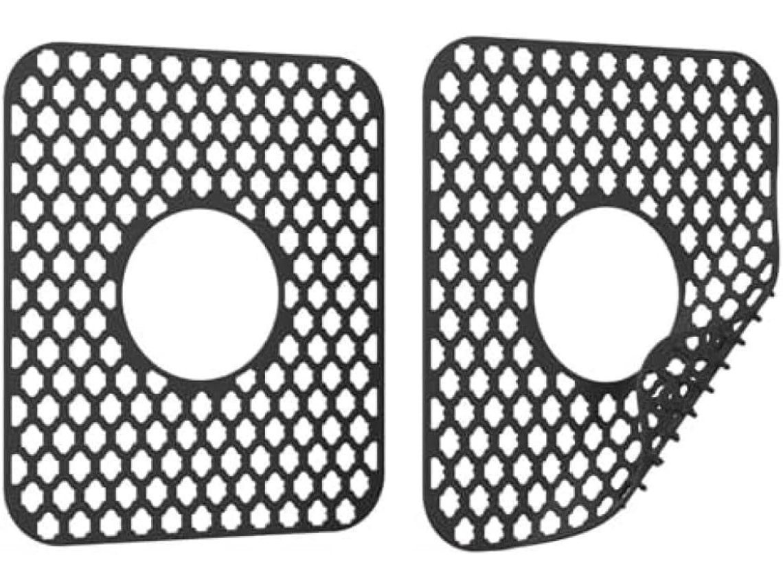 Conjunto De 2-tapetes Silicone Para Pia, Antiderrapantes, Resistentes Ao Calor, Protetores Para Pia De Cozinha Com