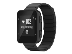 Bracelete Para Garmin Forerunner 35 / 30 / 35j (20mm) - Silicone Magnético Preta