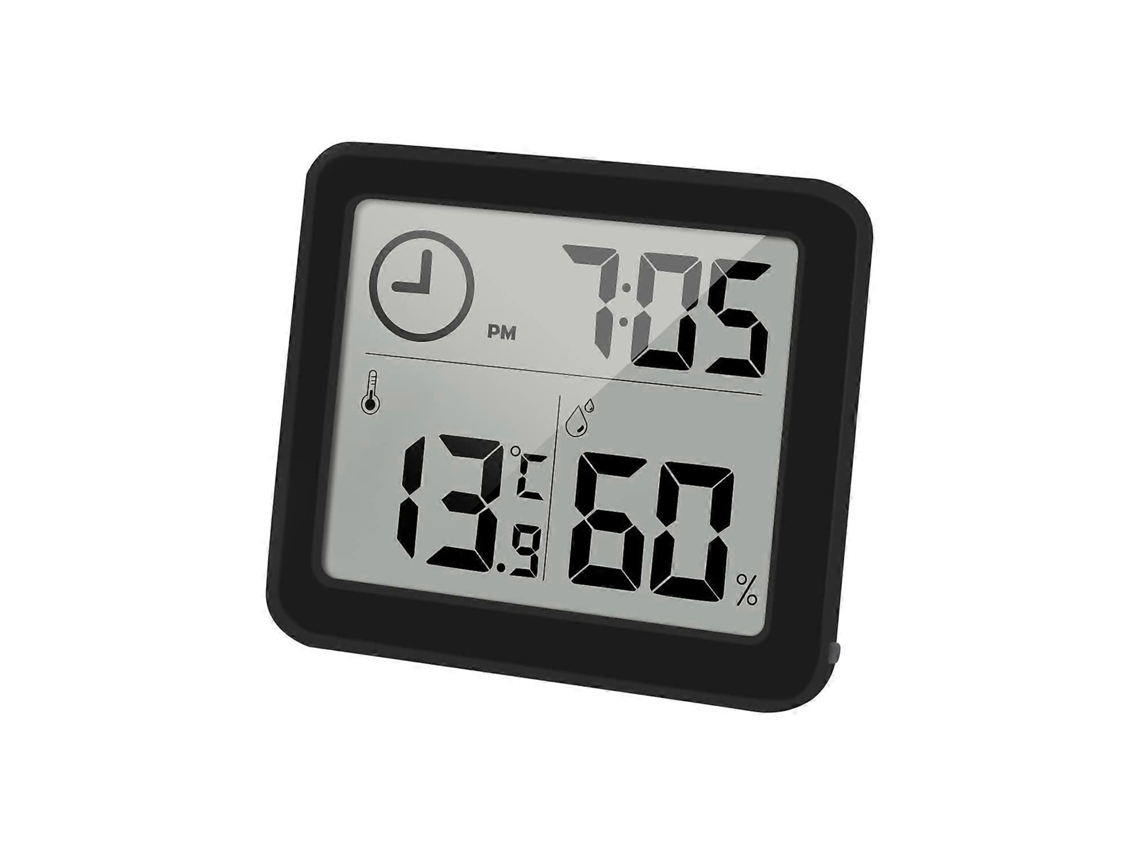 Termômetro/higrômetro Digital Com Tela Lcd Grande De 3,2" Para Monitoramento De Temperatura Ambiente Interna E Medidor De Umidade (preto), 2024 Ping