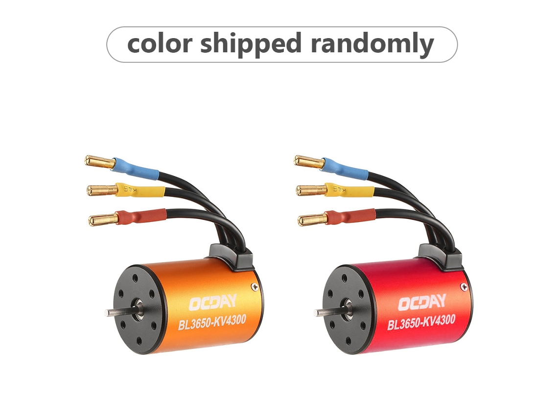Motor Brushless Impermeável Bl3650 4300kv Para Carro Rc 1/10 Hsp 94123 Huanqi 727 Brinquedos