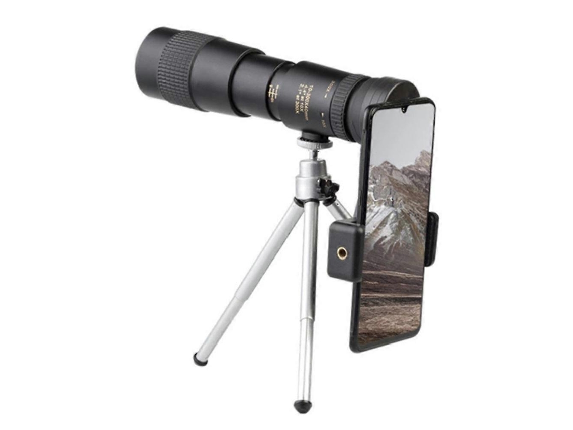 Binóculos Potentes com Zoom de 10, 300x, Telescópio Monocular Profissional de Longo Alcance, 4k Colorido02 BRILVIBERA