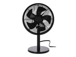 Ventilador De Pedestal Well Home, 3 Velocidades, Oscilação Horizontal, Preto Fosco