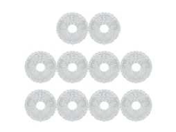 Conjunto de 10 Peças Panos Limpeza para Aspirador Robô Spin Revolution 11090, Peças de Reposição e Acessórios BRILVIBERA