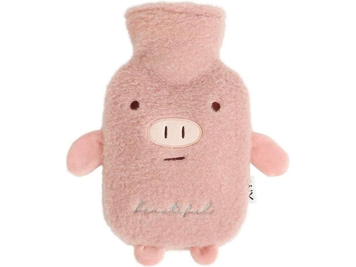 Bolsa de água quente de 1 litro, com listras clássicas, para alívio da dor, terapia quente/fria | S/MARCA
