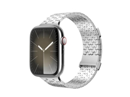 Bracelete Borracha Fluorocarbonada FKM para Apple Watch 40/41/42/38mm Cinza XIAOMOYU