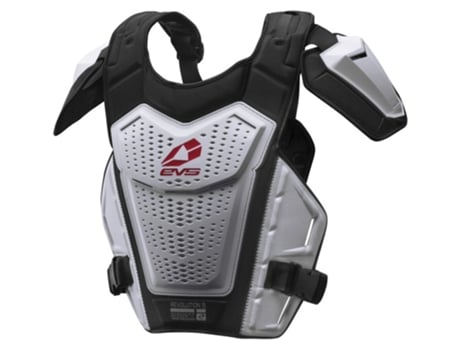 Colete Revo5 Roost Deflector Enduro e Motoross Branco L-Xl EVS