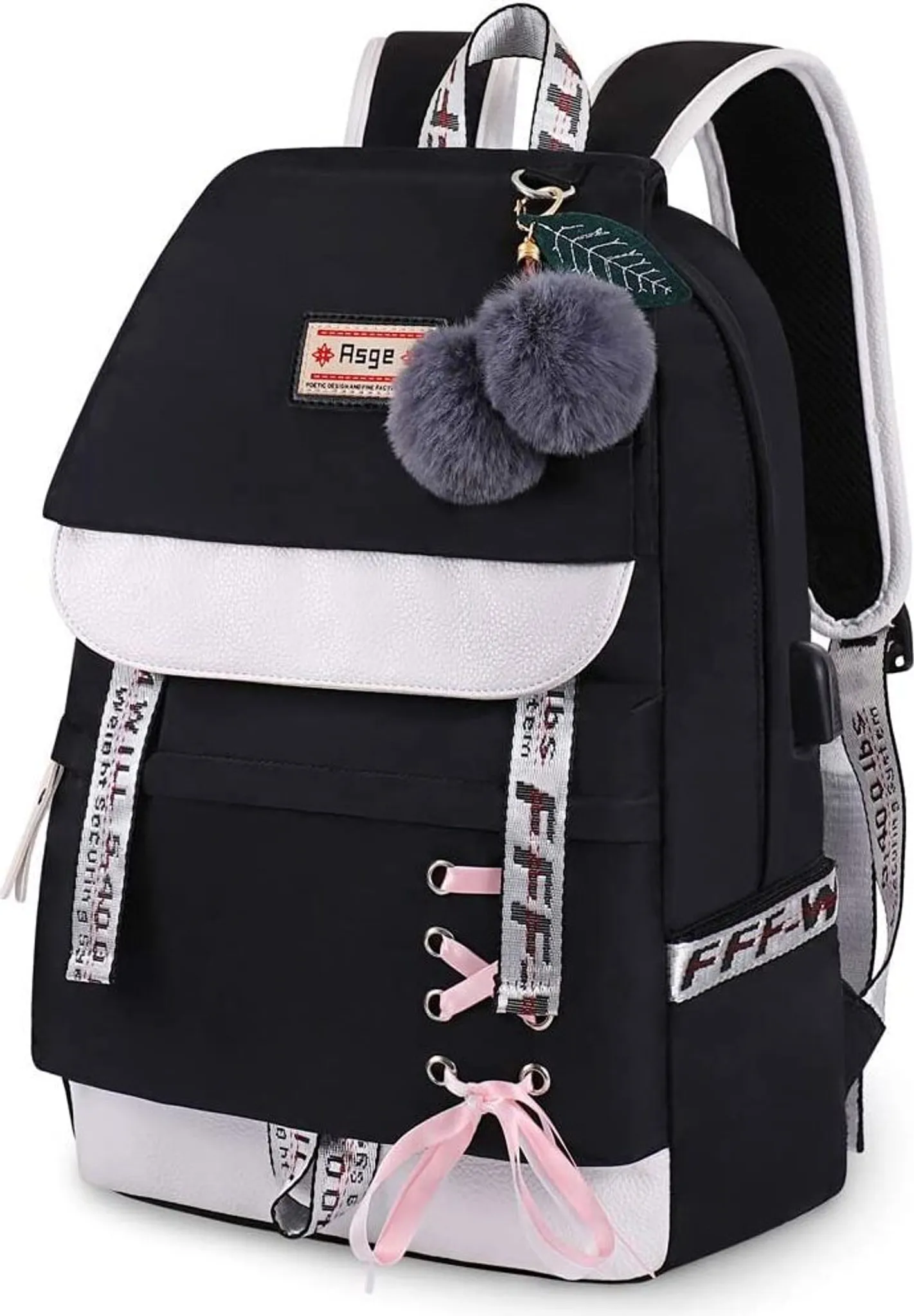 Mochila Escolar Ergonómica Em Nylon Impermeável - Saco De Moda Para Jovens