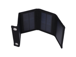 Bateria solar dupla de 6 W, com estojo de transporte portátil para uso externo e design duplo duplo quádruplo.