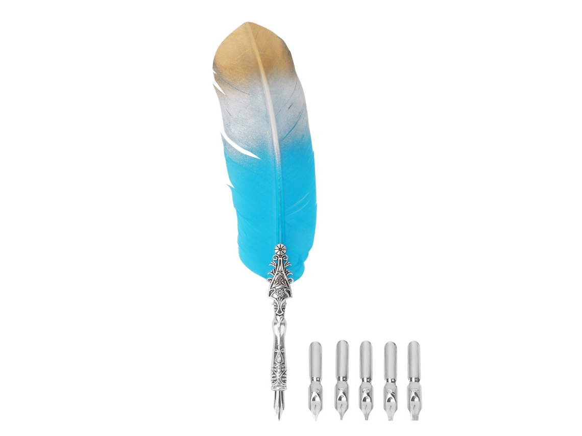 Caneta Pluma Vintage Clássica para Caligrafia e Presente