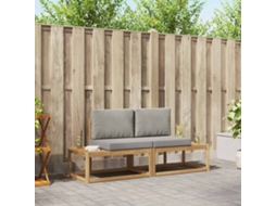 Vidaxl Conjunto De Sofás Para Exterior 2 Pcs Branco E Cinzento-claro