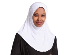 Capuz de Cabeça Amira Hijab Islâmico para Mulheres com Cobertura de Cabeça e Pescoço em Modal Ajustável Blanco