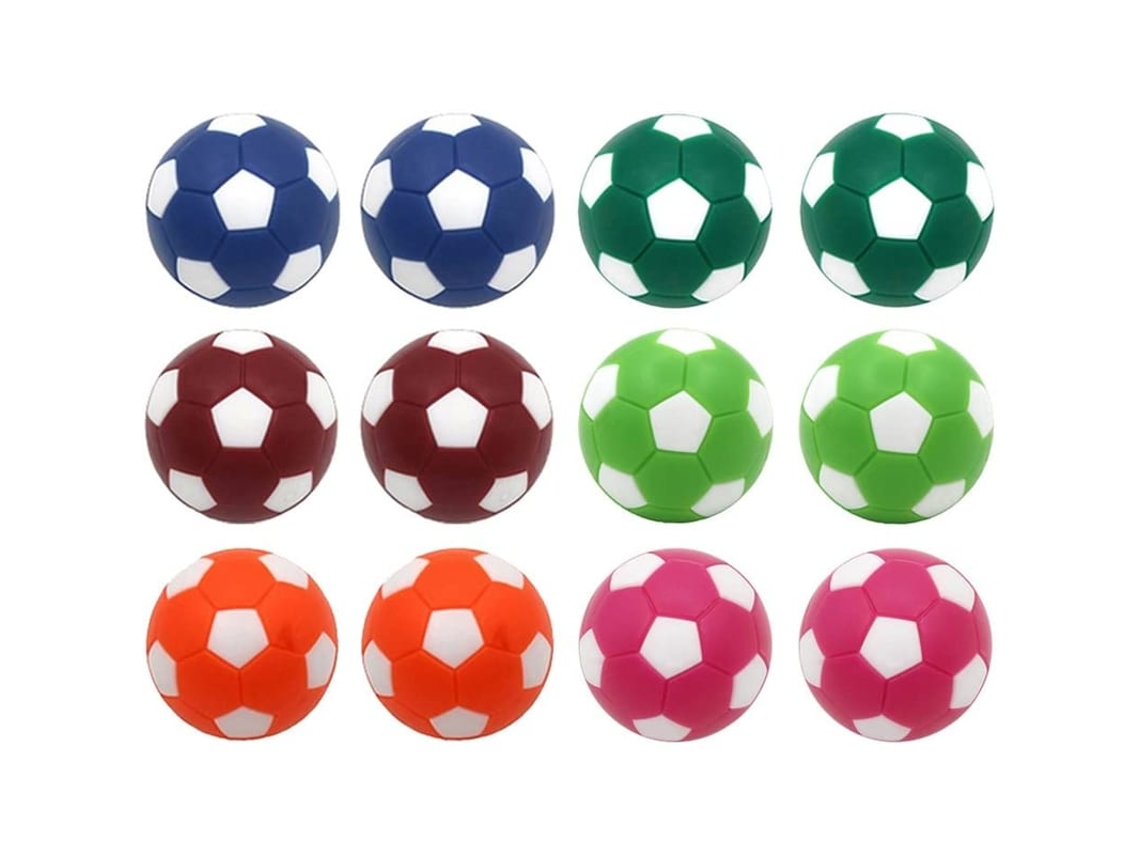Bolas De Substituição Multicoloridas De Futebol De Mesa 36mm, 12 Unidades, Abs De Alta Qualidade