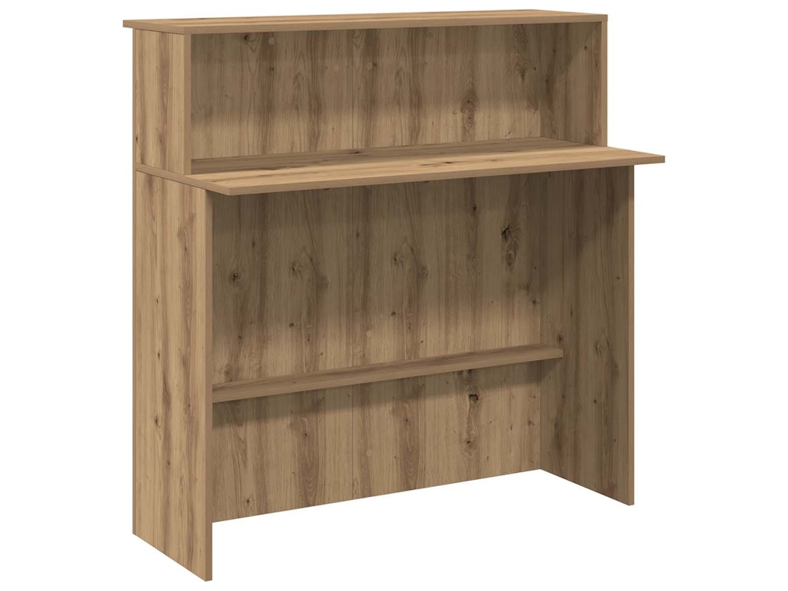 Balcão de Recepção em Madeira Carvalho Artisiano MAISON EXCLUSIVE 100x50x103,5 cm