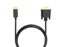 Cabo Displayport Para Vga De Alta Resolução 100 Cm/200 Cm, Adaptador