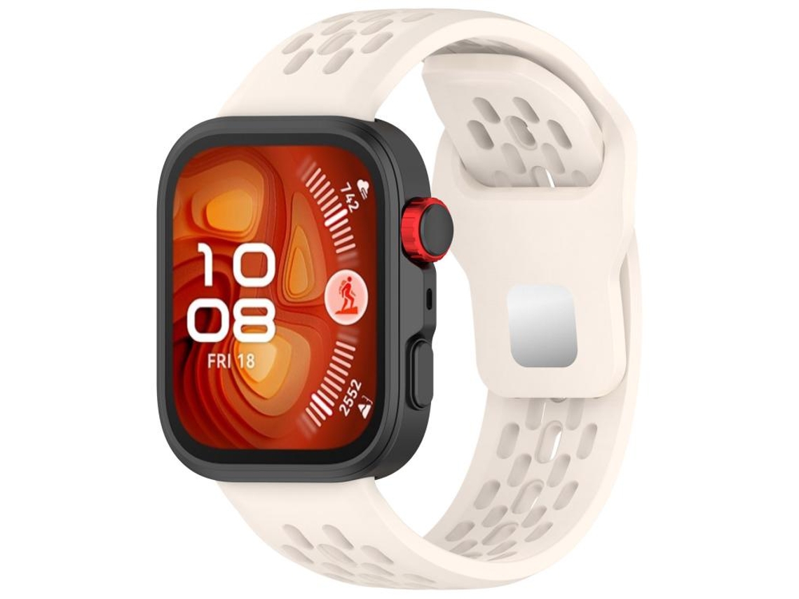 Bracelete para Huawei Watch Fit 4 / Fit 4 Pro / Fit 3 Silicone Fivela de Aço Reversa Starlight XIAOMOYU