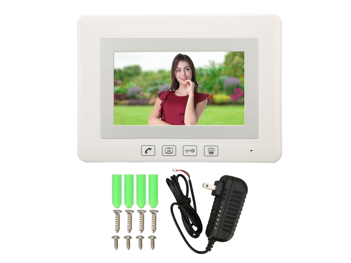 Sistema de Intercomunicação com Vídeo Fio 7 Polegadas Lcd Digital para Escritório