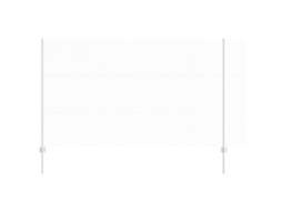 Conjunto 1 Painel De Cerca Vidaxl Prateado Aço (50 X 1,4 M)