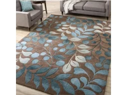 Tapete De Sala Ehstmind Folhas Lavável Toque Corredores Quarto Multicor (100x50x50cm)