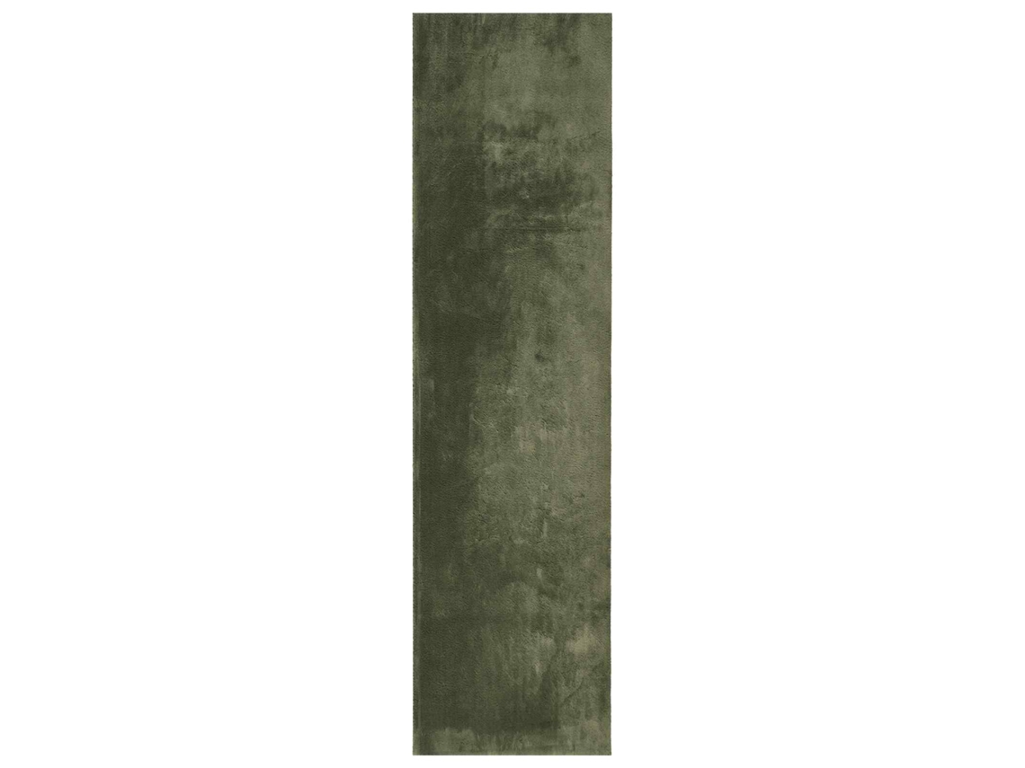 Conjunto 1 Tapete Moderno Vidaxl Verde Poliéster (400 X 80 Cm)
