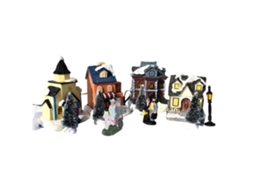 Casas De Vila De Natal Ornamentos E Decorações Natal