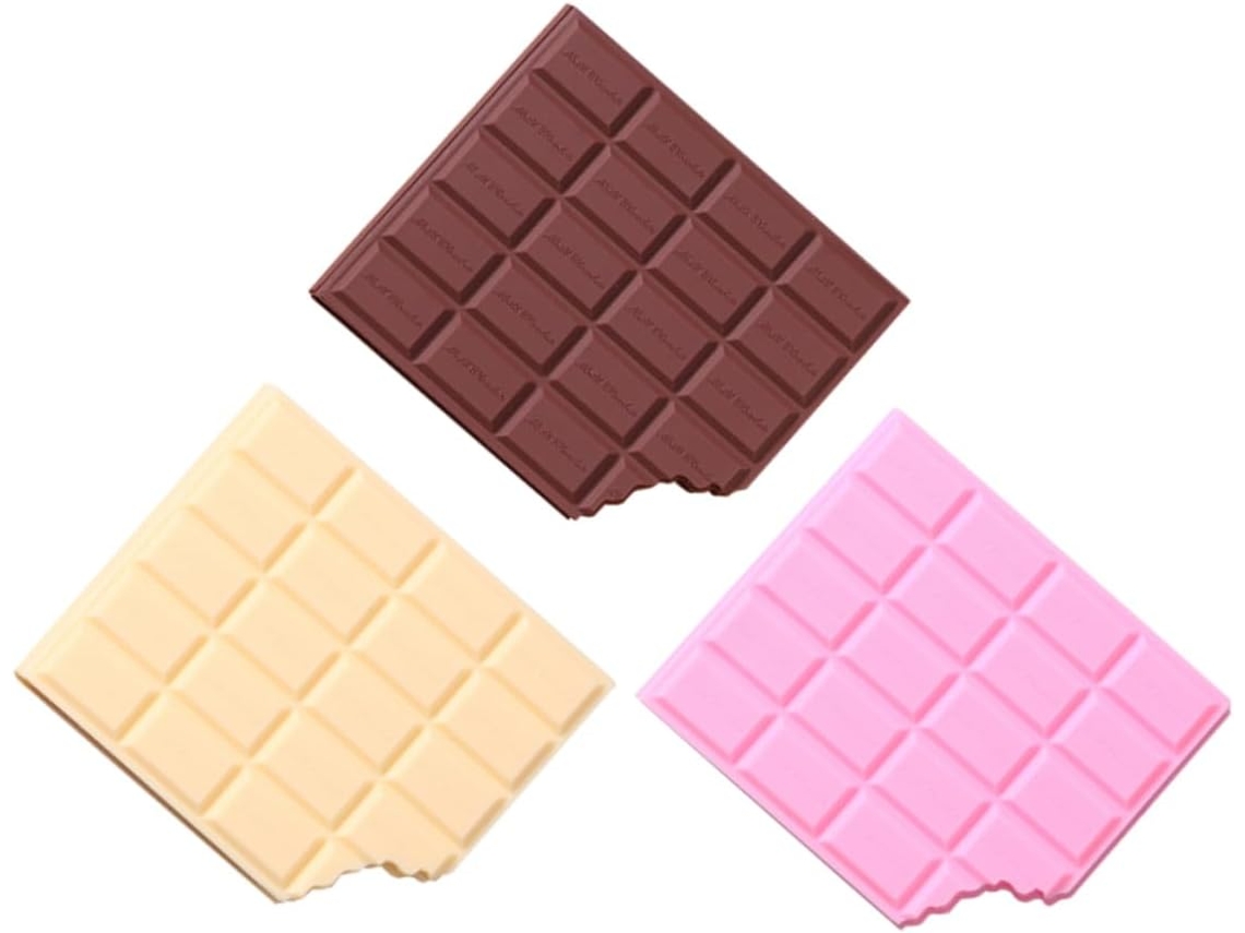 Bloc-notes Mignons Chocolat 3 Pcs Format Décoratif Papel Résistente Para Bureau, École Et Maison