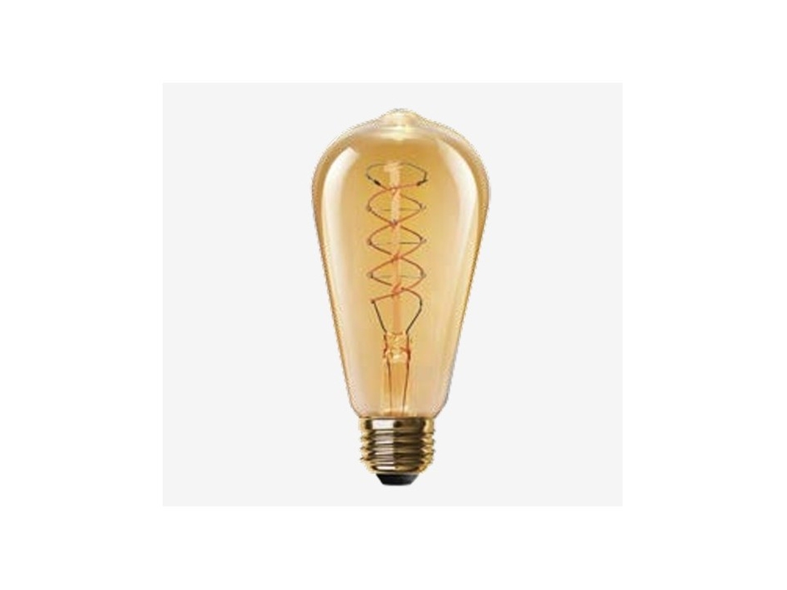 Lâmpada De Filamento Led St64 Deco De 6.5w , Com Casquilho E27,