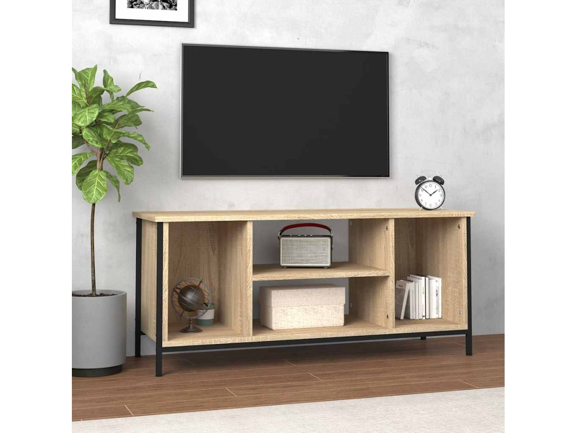 Vidaxl Móvel P/ Tv 102x35x45 Cm Madeira Processada Carvalho Sonoma