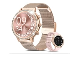 Smartwatch YIZHOOD Te56 Android e Ios Dourado