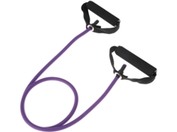 Tubo De Resistência Roxo 9kg Com Alças E Ancoragem Para Porta | Látex Natural, Portátil, Resistente, Pilates