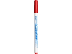 BIC Marcador para Quadro Branco Ponta Fina Traço 1,5 Mm Tinta Vermelha