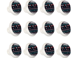 Puxadores E Botões Redondos Para Gavetas Armários, Conjunto De 12 Peças, Estilo Retrô Étnico Boêmio, Puxadores Para