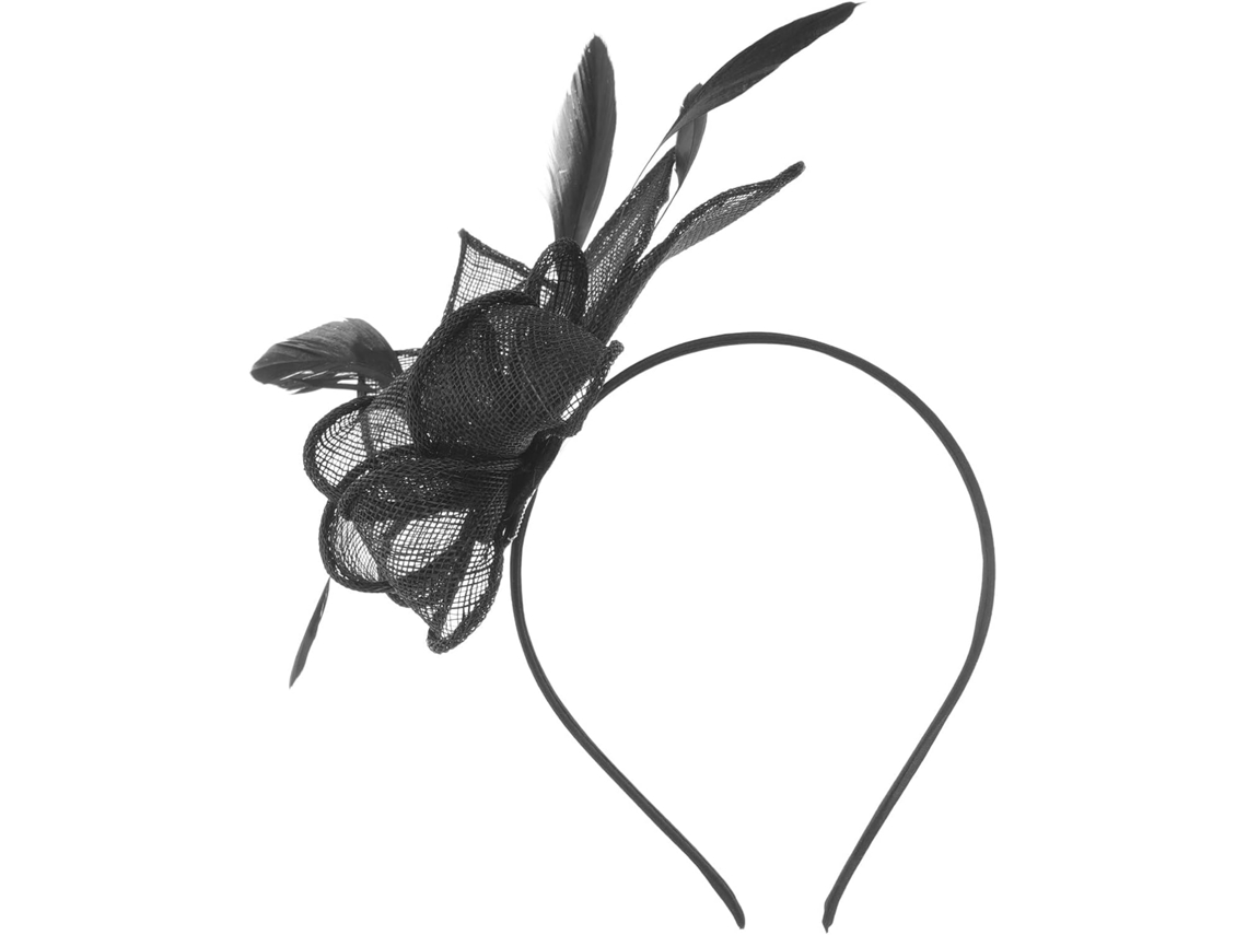 Chapéu Fascinator Preto Ciieeo Com Faixa De Cabelo E Presilha Para Festas De Chá Elegantes E Celebrações Festivas.