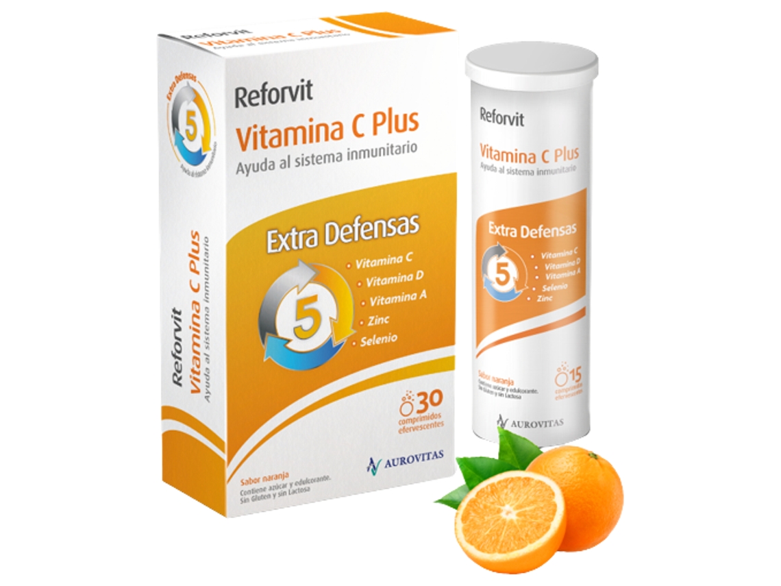 Reforvit Vitamina C Plus 30 Comprimidos AUROVITAS