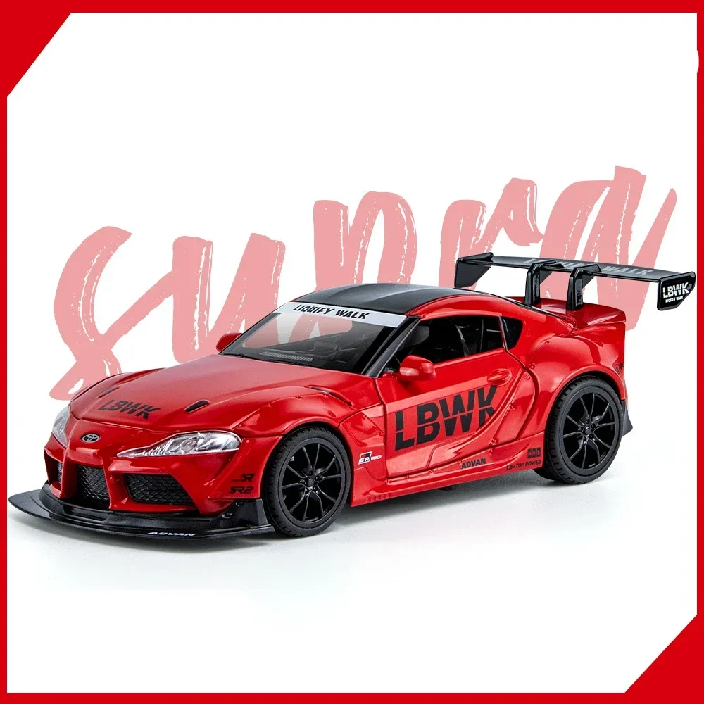 (vermelho) Escala 1:22 - Modelo De Carro Em Miniatura Fundido Sob Pressão