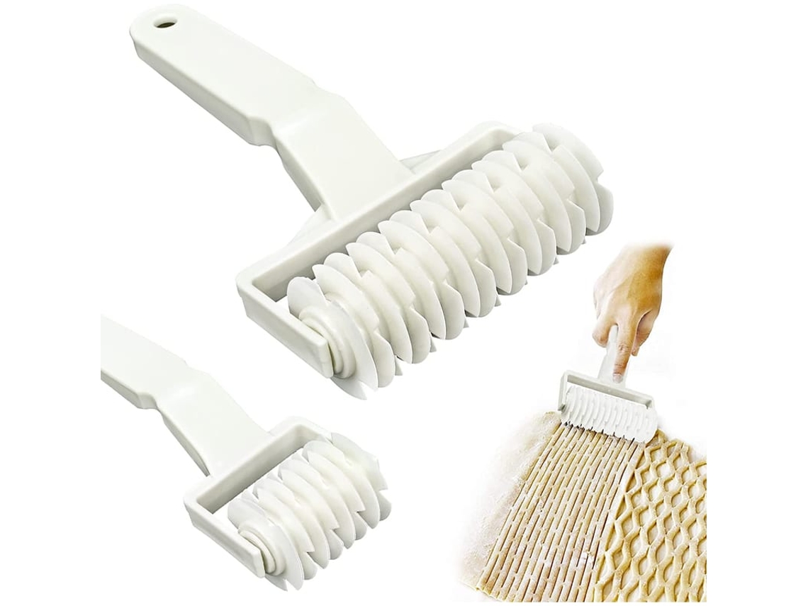 Peças Rolleira De Cortar Em Grade Para Massa, Ferramentas De Cozinha E Baking Com Cabo Anti-deslizante