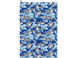 Toalhas de Golfe Novastar para Homens e Mulheres 61 X 40,6 Cm Design de Tubarão Branco com Óculos Acessó
