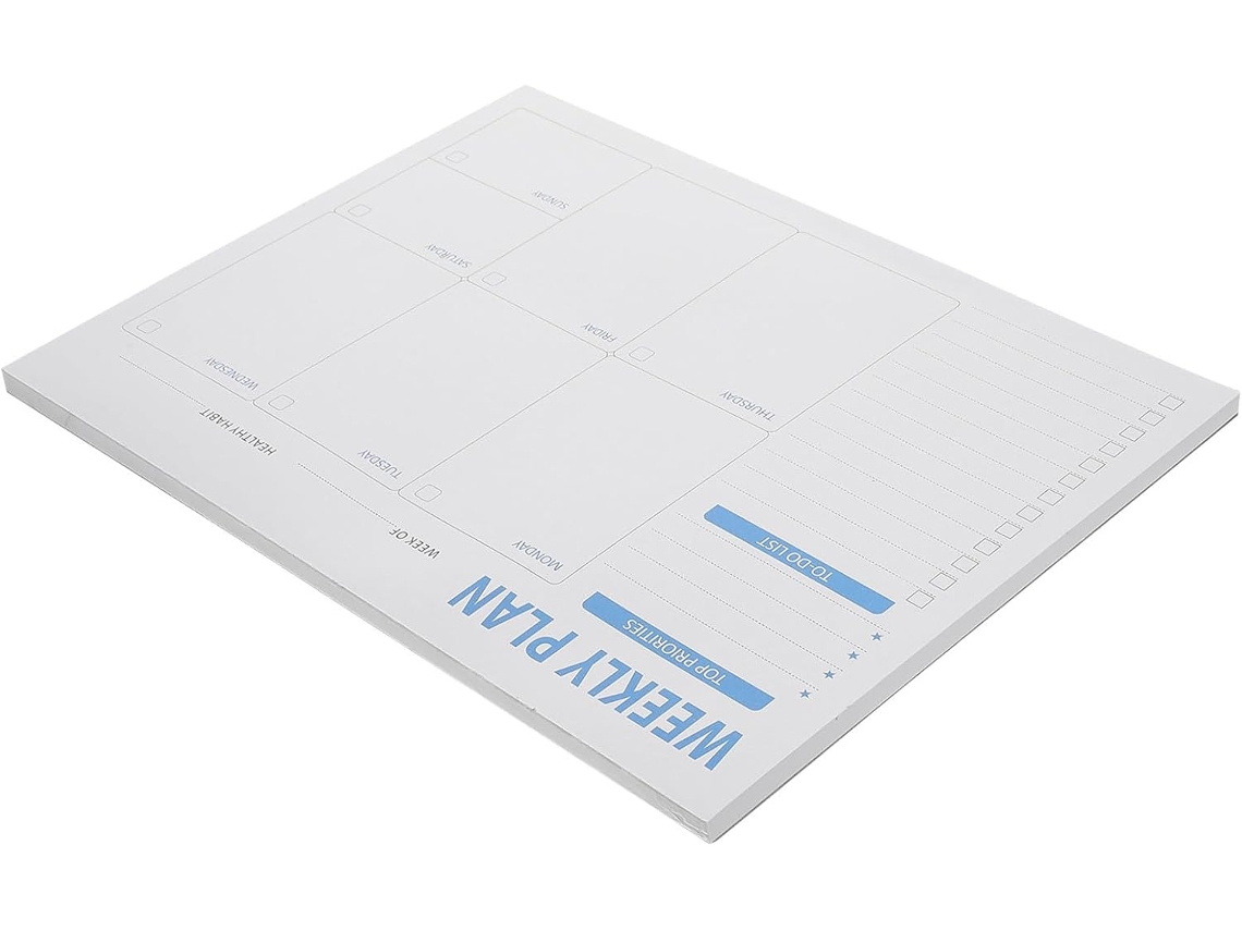 Bloc-notes Portátil Branco Em Papel, Multifuncional Fácil De Armazenar E Resistente À Déformação