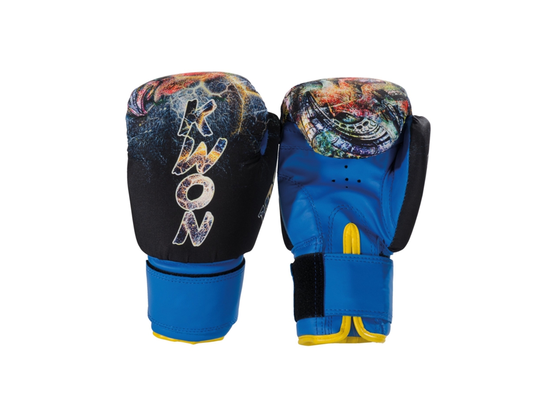 Luvas para Homem de Boxe Thaï KWON (8 oz - Nylon - Azul)