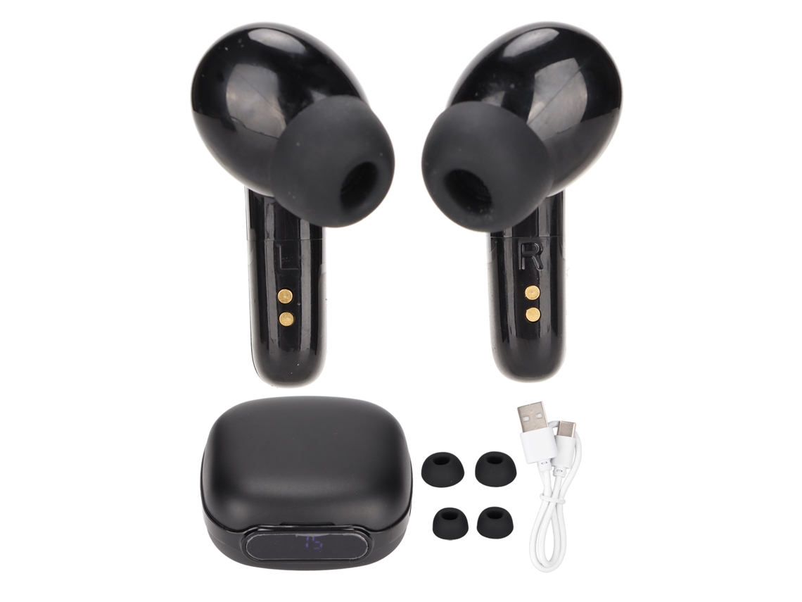 Fones de Ouvido True Wireless Tws com Cancelamento Ativo de Ruído e Microfone. EOOCOO