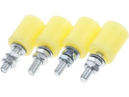 Conjunto De 4 Rodas Nylon Para Portões Deslizantes Crafthrou, Ideais Para Portas De Trilho E Portões Quintal, Com Baixo
