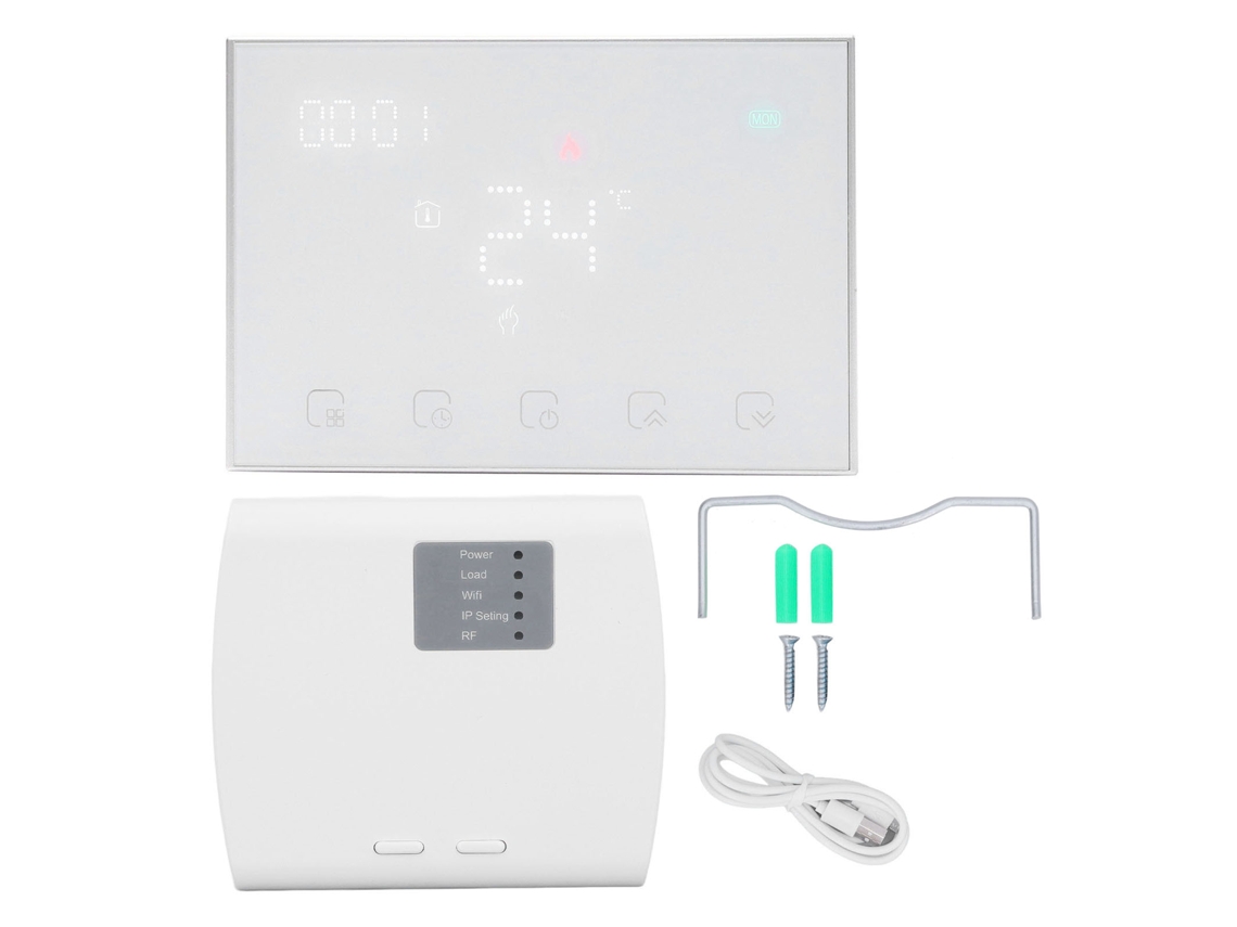 Termostato Inteligente Wifi Sem Fios Laxiscreed Com Programação E Certificações Para Automação Do Clima