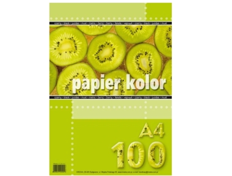 Papel Xero A4, Vermelho, 100 Folhas Kreska