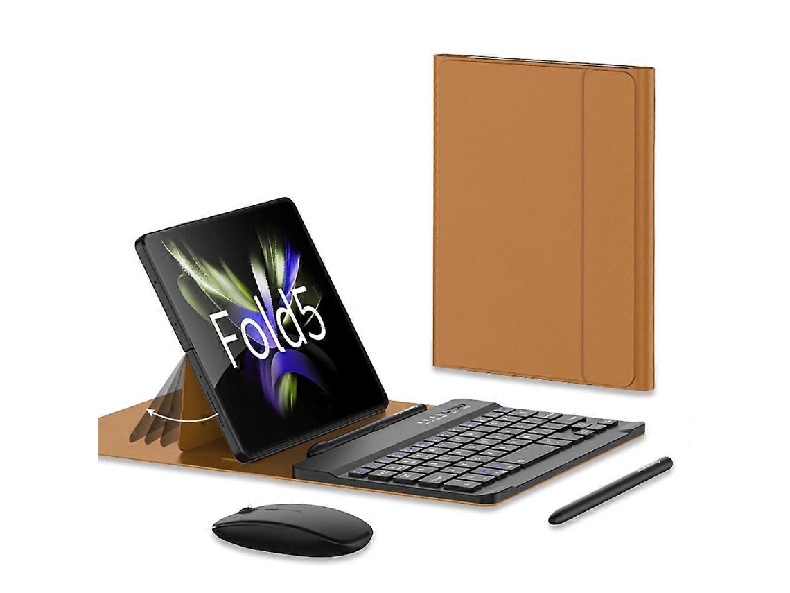 Conjunto Gkk Gear Adjustment Bluetooth Com Teclado, Caneta, Mouse E Capa Para Samsung Galaxy Z Fold5