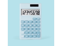 2026rebe calculadora Mini Portátil Estudante Solar 8 Bits Colorida Doce Bonita Azul