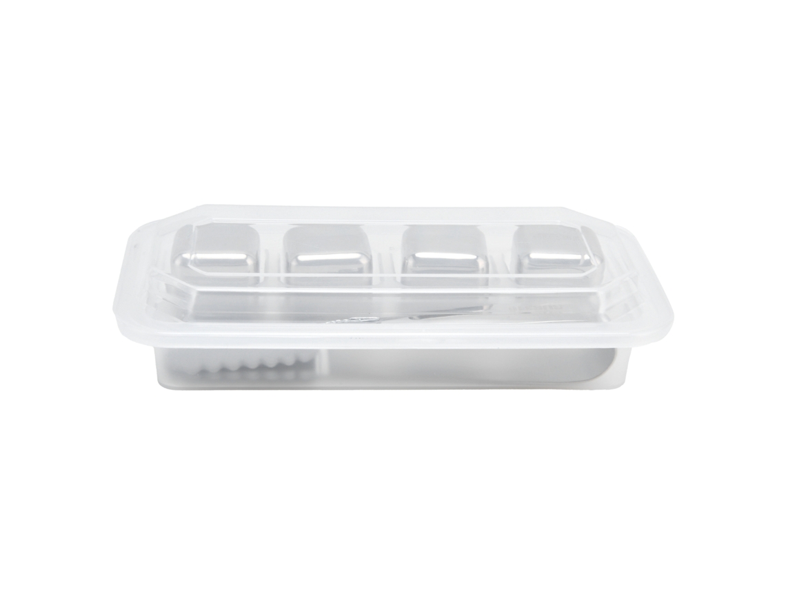 Pedras de Resfriamento LAXISCREED 4pcs Aço Inox Reutilizáveis