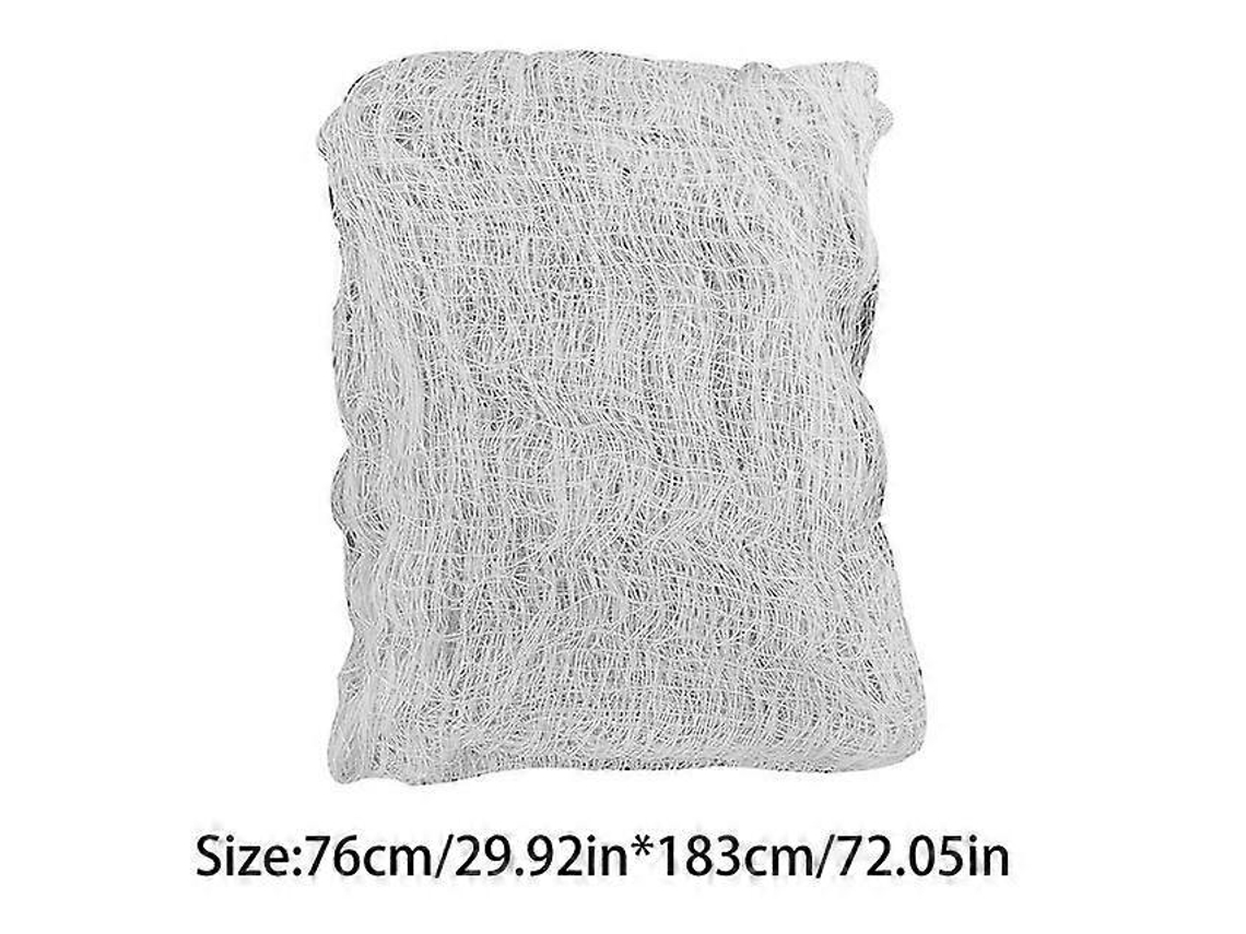 Tecido Assustador De Malha Para Decoração De Halloween, Tamanho 29,9 X 72 Polegadas--white