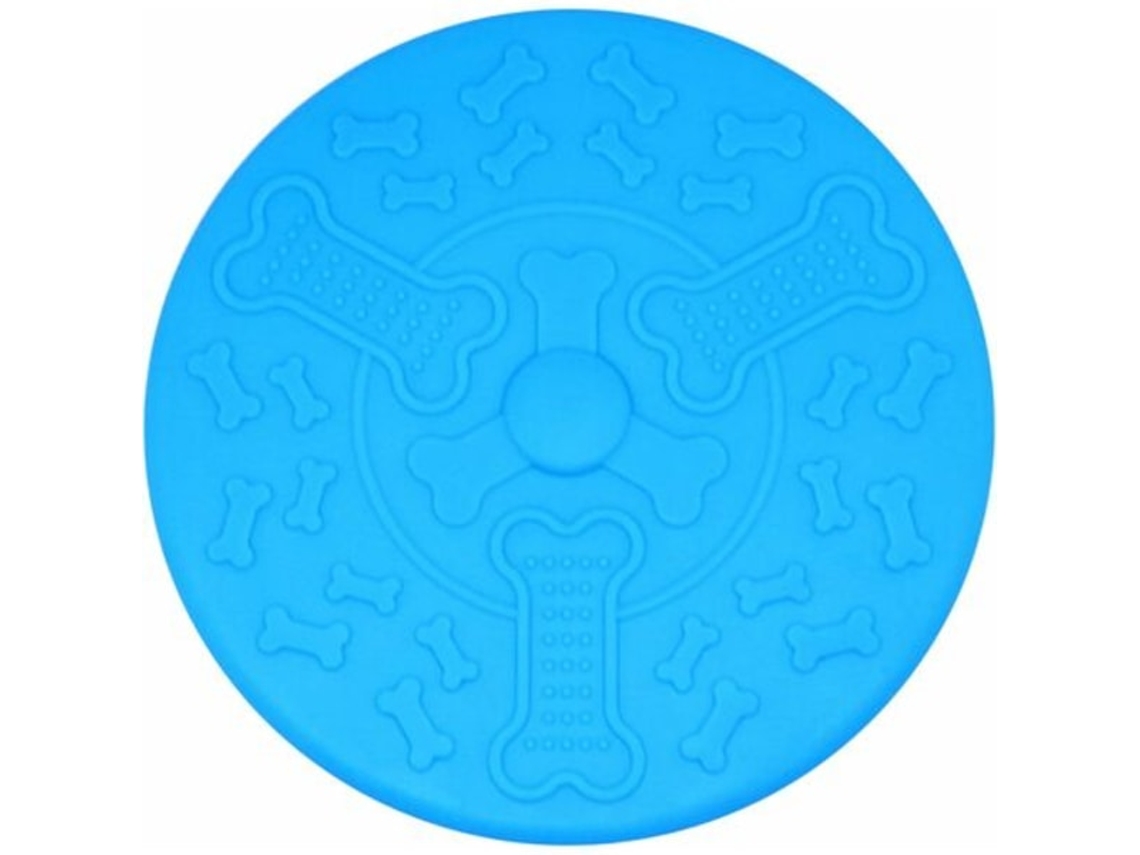 Frisbee De Borracha Macia , Resistente, Disco Voador, Azul