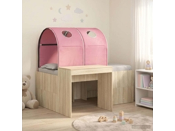 Vidaxl Cama Com Túnel 3 Unid. Carvalho Artisian E Rosa