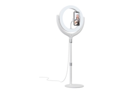 Suporte Tiktok DEVIA Stand Led Ring Light 8 40Cm Branco